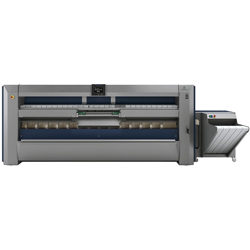 Electrolux Professional IV64821 Line 6000 ironer with feeder, folder and stacker, front view